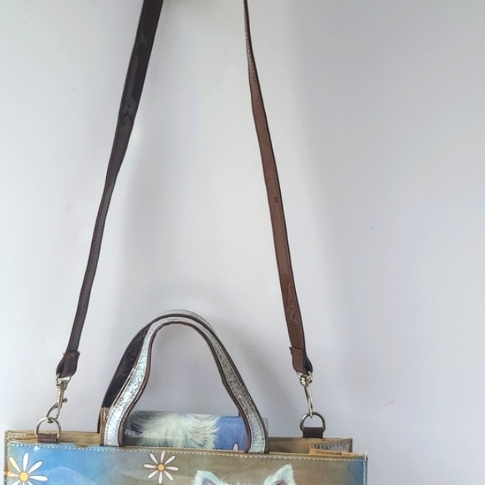 SCOTTIE DOG TOTE BAG PURSE - Picture 2 of 5